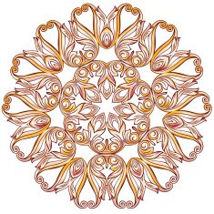 Rose pink floral pattern N25