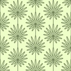 Palm leaves seamless vector pattern Vintage style and colors (yellow-green)