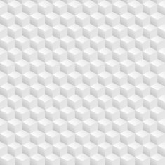 Abstract seamless 3D white cubes vector background