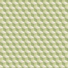 Abstract seamless 3D white cubes vector background N3
