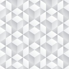 Abstract seamless 3D white cubes vector background N10