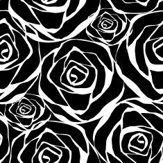 black roses pattern