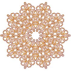Ornate floral pattern on white N6