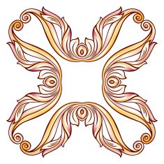 Floral cross element
