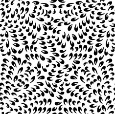 Seamless background made of exotic pattern in black color N2