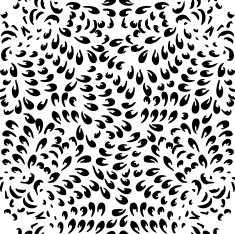 Seamless background made of exotic pattern in black color N3
