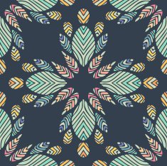 Seamless colorful background made of exotic pattern N19
