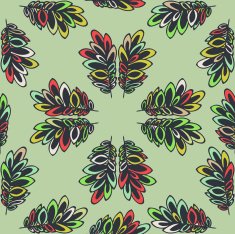 Seamless colorful background made of exotic pattern N20