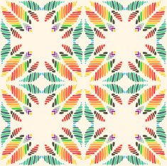 Seamless colorful background made of exotic pattern N21
