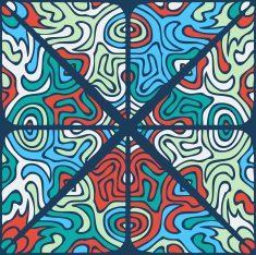 Seamless colorful background made of exotic pattern N22