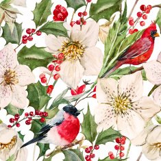 Watercolor christmas pattern N6
