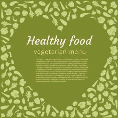 Healthy vegetable heart Vegetarian menu N3