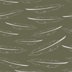 Seamless contours feathers