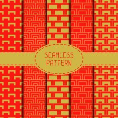 Geometric national chinese seamless pattern Wrapping Chinese new year 2015 N7