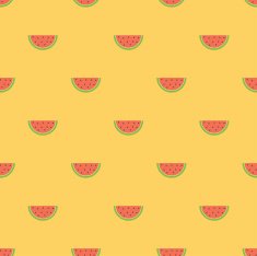Seamless Watermelon Pattern Background