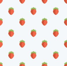 Seamless Strawberry Pattern Background