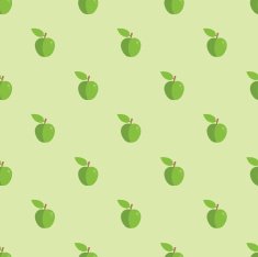 Seamless Apple Pattern Background