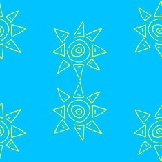 Doodle seamless pattern with sun N9