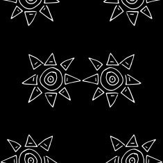 Doodle seamless pattern with sun N10