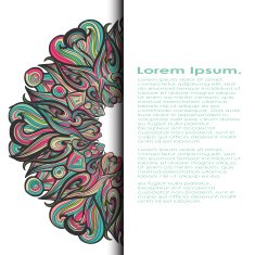 Curl abstract pattern with multicolored waves Vector illustration N3
