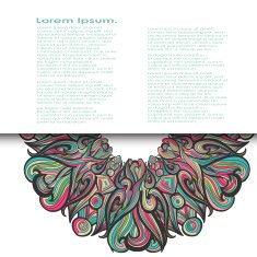 Curl abstract pattern with multicolored waves Vector illustration N4