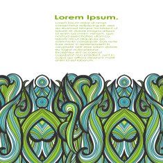 Curl abstract pattern with multicolored waves Vector illustration N6