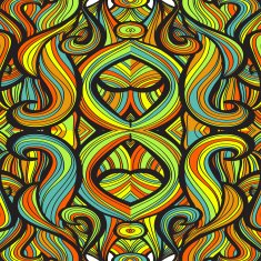 Curl abstract pattern with multicolored waves Vector illustration N8
