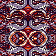 Curl abstract pattern with multicolored waves Vector illustration N9