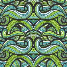 Curl abstract pattern with multicolored waves Vector illustration N11