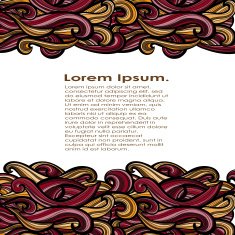 Curl abstract pattern with multicolored waves Vector illustration N23