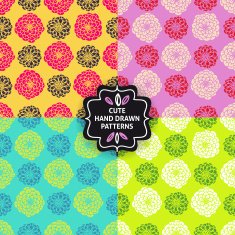 Vector seamless simple pattern set N8
