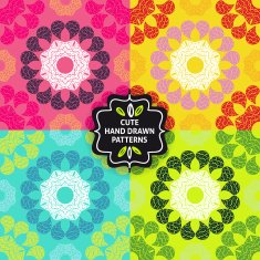 Vector seamless simple pattern set N9