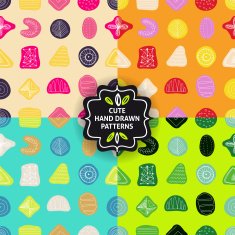 Vector seamless simple pattern set N13