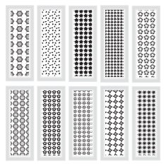 black and white mix style pattern