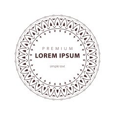 Vector set outline emblems and badges - abstract hipster logo