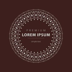 Vector set outline emblems and badges - abstract hipster logo N2