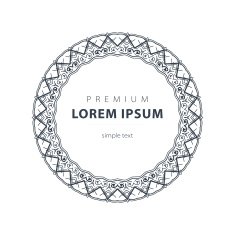 Vector set outline emblems and badges - abstract hipster logo N3