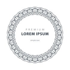 Vector set outline emblems and badges - abstract hipster logo N12