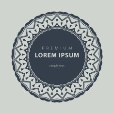 Vector set outline emblems and badges - abstract hipster logo N15