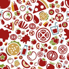 Tomato seamless pattern N2