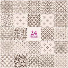 Vintage background Seamless pattern ornament N2