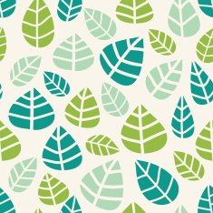 Stylish pattern in vector made of leaves
