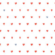 Seamless polka dot hearts pattern N3