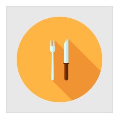 Fork and knife icon