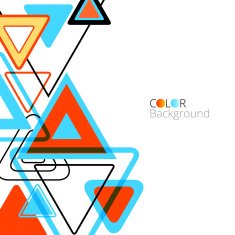 Abstract Colorful Design Triangles Background N2