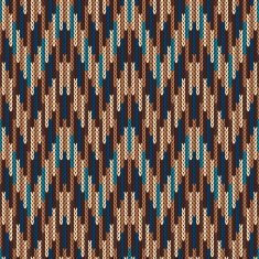 Traditional Fair Isle Pattern Seamless Knitting Ornament N12
