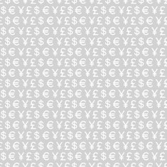 Vector background seamless pattern of currency signs