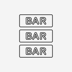 Bar shop sign line icon N4