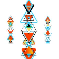 Abstract Colorful Design Triangles Background N4