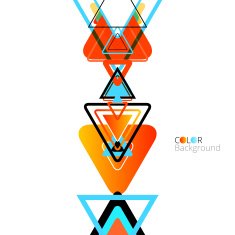 Abstract Colorful Design Triangles Background N6